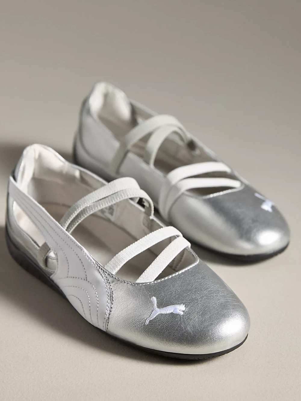 Puma Metallic Silver SpeedCat Ballet Flat